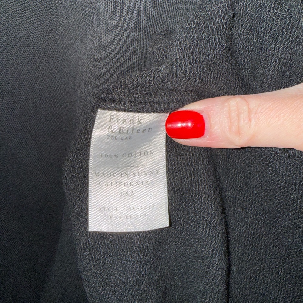 Frank & Eileen Black Anna Sweatshirt Size Large - Picture 5 of 5